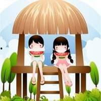 吃瓜漫画头像情侣,吃瓜漫画头像下的甜蜜日常