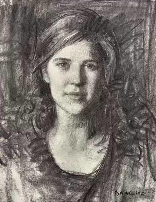 素描吃瓜人画画,捕捉夏日闲适时光的瞬间